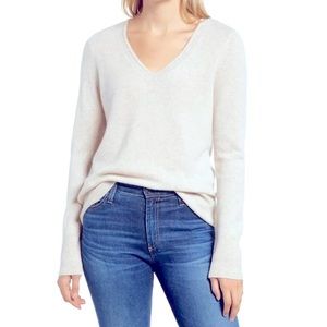 White Halogen 100% Cashmere Sweater